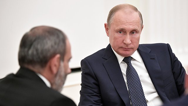 В Кремле ожидают откровенного разговора на встрече Путина и Пашиняна