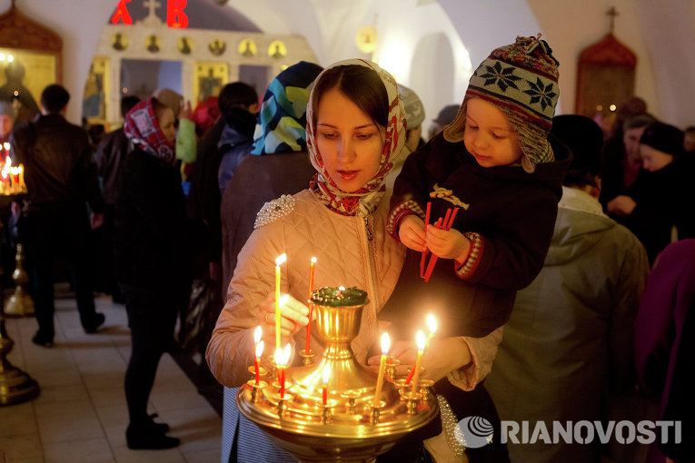 Празднование Пасхи в Томске Празднование Пасхи в Томске