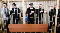 Оглашение приговора по делу приморских партизан. Архивное фото Оглашение приговора по делу приморских партизан. Архивное фото