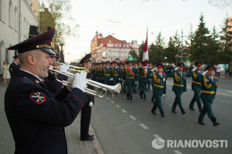 Репетиция Парада Победы в Томске Репетиция Парада Победы в Томске