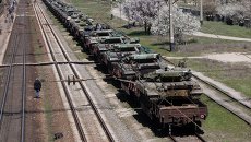 Отправка украинской военной техники из Крыма на Украину. Архивное фото Отправка украинской военной техники из Крыма на Украину. Архивное фото