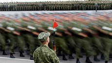 Репетиция торжественного парада ко Дню Независимости Белоруссии Репетиция торжественного парада ко Дню Независимости Белоруссии