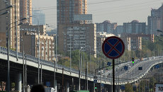 Открытие самой длинной эстакады в Москве. Архивное фото Открытие самой длинной эстакады в Москве. Архивное фото