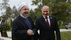 Президент России Владимир Путин и президент Ирана Хасан Рухани в Астрахани Президент России Владимир Путин и президент Ирана Хасан Рухани в Астрахани