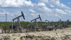Нефтяные станки-качалки. Архивное фото Нефтяные станки-качалки. Архивное фото