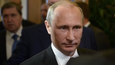 17 октября 2014. Президент РФ Владимир Путин после встречи в нормандском формате в рамках саммита форума Азия-Европа 17 октября 2014. Президент РФ Владимир Путин после встречи в нормандском формате в рамках саммита форума Азия-Европа