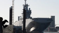 Десантный корабль Владивосток класса Мистраль. Архивное фото Десантный корабль Владивосток класса Мистраль. Архивное фото