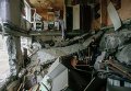 Поврежденный в результате обстрелов жилой дом в городе Енакиево Поврежденный в результате обстрелов жилой дом в городе Енакиево