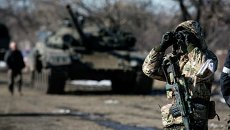 Ополченцы ДНР возле Дебальцево 18 февраля 2015 Ополченцы ДНР возле Дебальцево 18 февраля 2015