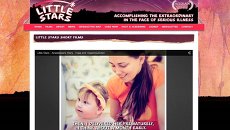 Скриншот страницы международного проекта Little Stars с фильмом о Насте Скриншот страницы международного проекта Little Stars с фильмом о Насте