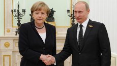 Президент Российской Федерации Владимир Путин и канцлер Федеративной Республики Германия Ангела Меркель. Архивное фото Президент Российской Федерации Владимир Путин и канцлер Федеративной Республики Германия Ангела Меркель. Архивное фото