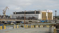 Здание ОАО Дальневосточный завод Звезда в городе Большой Камень Приморского края. Архивное фото Здание ОАО Дальневосточный завод Звезда в городе Большой Камень Приморского края. Архивное фото