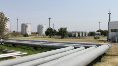 Работа предприятия Черноморнефтегаз в Крыму. Архивное фото Работа предприятия Черноморнефтегаз в Крыму. Архивное фото