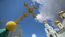 Купол церкви. Архивное фото Купол церкви. Архивное фото