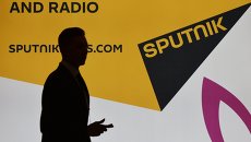 Стенд международного информационного агентства и радио Спутник на Восточном экономическом форуме Стенд международного информационного агентства и радио Спутник на Восточном экономическом форуме