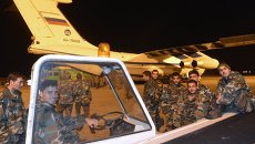 Самолет с гуманитарной помощью прибыл из России в Сирию Самолет с гуманитарной помощью прибыл из России в Сирию