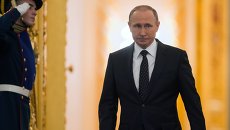Президент России Владимир Путин перед началом оглашения ежегодного послания президента Российской Федерации Федеральному Собранию Президент России Владимир Путин перед началом оглашения ежегодного послания президента Российской Федерации Федеральному Собранию