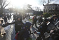 Полиция на месте взрыва в Стамбуле Полиция на месте взрыва в Стамбуле