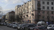 Дом на пересечении Парковой улицы и проспекта Ленина в подмосковной Балашихе. Архивное фото Дом на пересечении Парковой улицы и проспекта Ленина в подмосковной Балашихе. Архивное фото