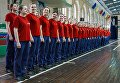 Девушки-курсанты на занятиях по физической подготовке в Военно-космической академии имени А.Ф. Можайского в Санкт-Петербурге Девушки-курсанты на занятиях по физической подготовке в Военно-космической академии имени А.Ф. Можайского в Санкт-Петербурге