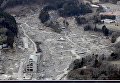 Снимок последствий цунами 22 марта 2011 (вверху) и снимок 4 марта 2016 (внизу) в Японии Снимок последствий цунами 22 марта 2011 (вверху) и снимок 4 марта 2016 (внизу) в Японии