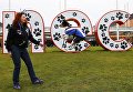 Собака породы Рэт-терьер на выставке Crufts Dog Show в Бирмингеме, Англия Собака породы Рэт-терьер на выставке Crufts Dog Show в Бирмингеме, Англия