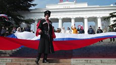Празднование Дня воссоединения Крыма с Россией. Архивное фото Празднование Дня воссоединения Крыма с Россией. Архивное фото