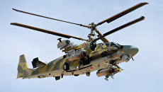 Боевое применение российского вертолета Ка-52 в Сирии Боевое применение российского вертолета Ка-52 в Сирии