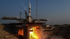 Старт ракеты-носителя Союз. Архивное фото Старт ракеты-носителя Союз. Архивное фото
