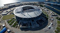 Строительство стадиона Зенит-Арена в Санкт-Петербурге. Архивное фото Строительство стадиона Зенит-Арена в Санкт-Петербурге. Архивное фото