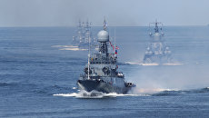 Корабли Балтийского флота во время генеральной репетиции военно-морского парада Корабли Балтийского флота во время генеральной репетиции военно-морского парада