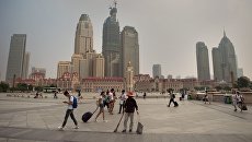 Город Тяньцзинь. Архивное фото Город Тяньцзинь. Архивное фото