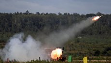Реактивная система залпового огня БМ-21 Град. Архивное фото Реактивная система залпового огня БМ-21 Град. Архивное фото