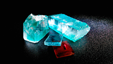 Crystals of emerald