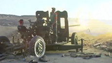 Сирийские военные из зенитных орудий обстреляли позиции боевиков в Алеппо Сирийские военные из зенитных орудий обстреляли позиции боевиков в Алеппо