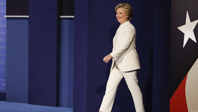 Хиллари Клинтон на третьих теледебатах. 19 октября 2016 год