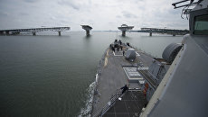 Эсминец ВМС США USS Carney. Архивное фото. Эсминец ВМС США USS Carney. Архивное фото.