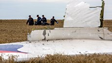 Спасатели выносят тела погибших и обломки самолета Boeing 777 Малайзийских авиалиний. Архивное фото Спасатели выносят тела погибших и обломки самолета Boeing 777 Малайзийских авиалиний. Архивное фото