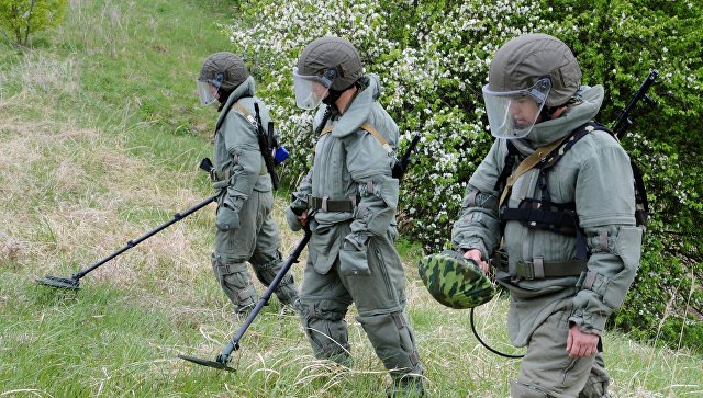 Российские военные инженеры очистят от опасных предметов полигоны в Армении