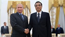 Президент РФ Владимир Путин встретился с премьером Госсовета КНР Ли Кэцяном. 8 ноября 2016 Президент РФ Владимир Путин встретился с премьером Госсовета КНР Ли Кэцяном. 8 ноября 2016