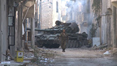 Уличные бои в Алеппо: сирийские танки и пехота освободили квартал Мейсар Уличные бои в Алеппо: сирийские танки и пехота освободили квартал Мейсар