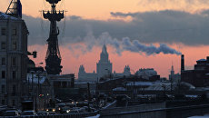 Сильные морозы в Москве. Архивное фото Сильные морозы в Москве. Архивное фото