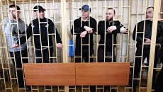 Оглашение приговора по делу приморских партизан. Архивное фото Оглашение приговора по делу приморских партизан. Архивное фото