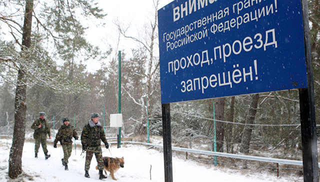 Работа пограничной заставы на российско-литовской границе в поселке Рыбачий Калининградской области. Архивное фото