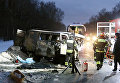 На месте крупной дорожной аварии в Новой Москве На месте крупной дорожной аварии в Новой Москве