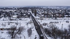 Панорама Авдеевки. Архивное фото Панорама Авдеевки. Архивное фото