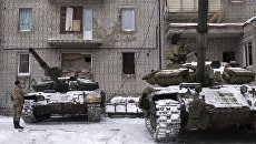 Танки ВСУ в Авдеевке, Украина. 2 февраля 2017. Архивное фото Танки ВСУ в Авдеевке, Украина. 2 февраля 2017. Архивное фото