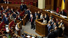 Депутаты на заседании Верховной рады Украины в Киеве. Архивное фото Депутаты на заседании Верховной рады Украины в Киеве. Архивное фото