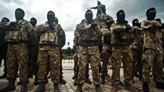 Новобранцы батальона Азов. Архивное фото Новобранцы батальона Азов. Архивное фото
