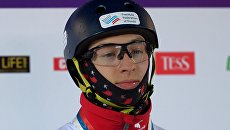 Максим Буров (Россия), завоевавший бронзовую медаль на соревнованиях по лыжной акробатике Максим Буров (Россия), завоевавший бронзовую медаль на соревнованиях по лыжной акробатике